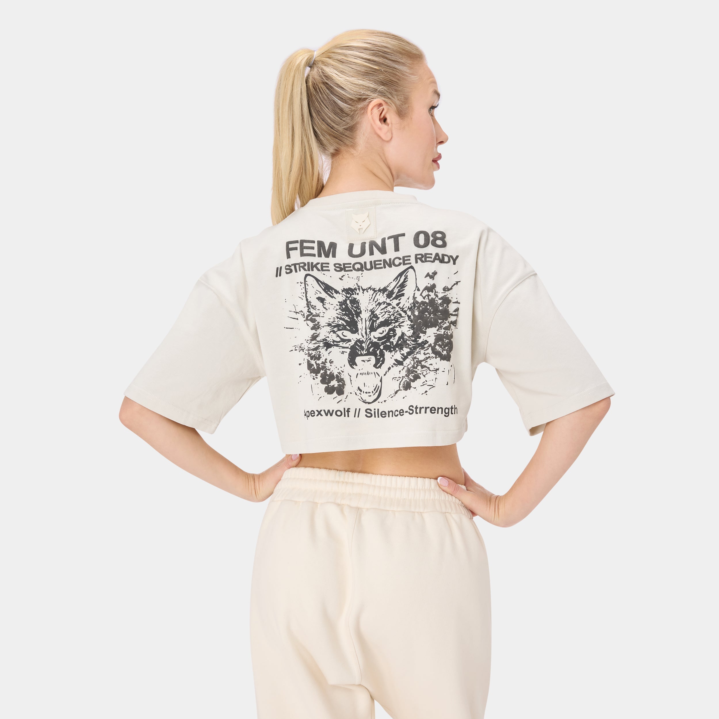 ALPHAFEM.08 CROP TOP — Tactical Beige - Acid.ca Streetwear