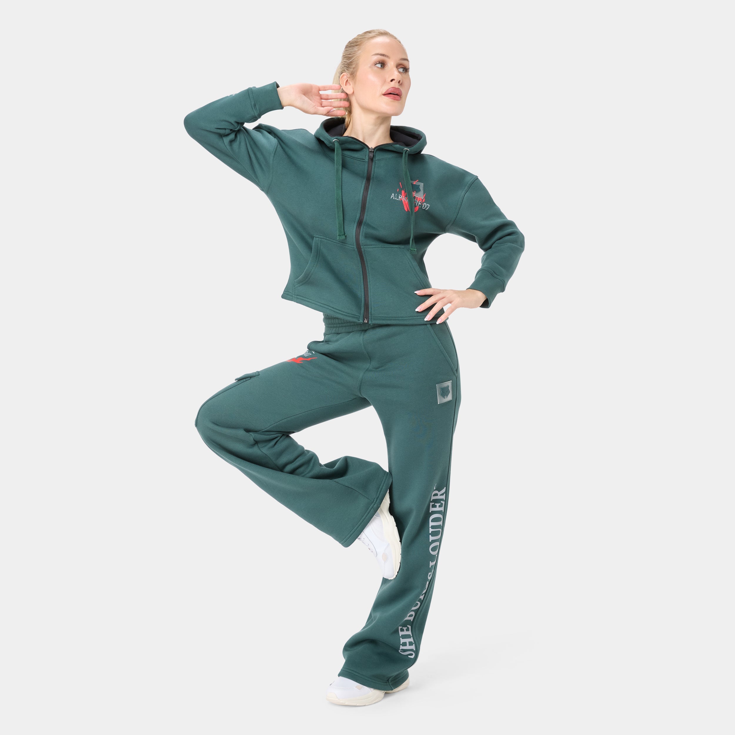 ALPHAFIRE CROP HOODIE — IRON FOREST - Acid.ca Streetwear