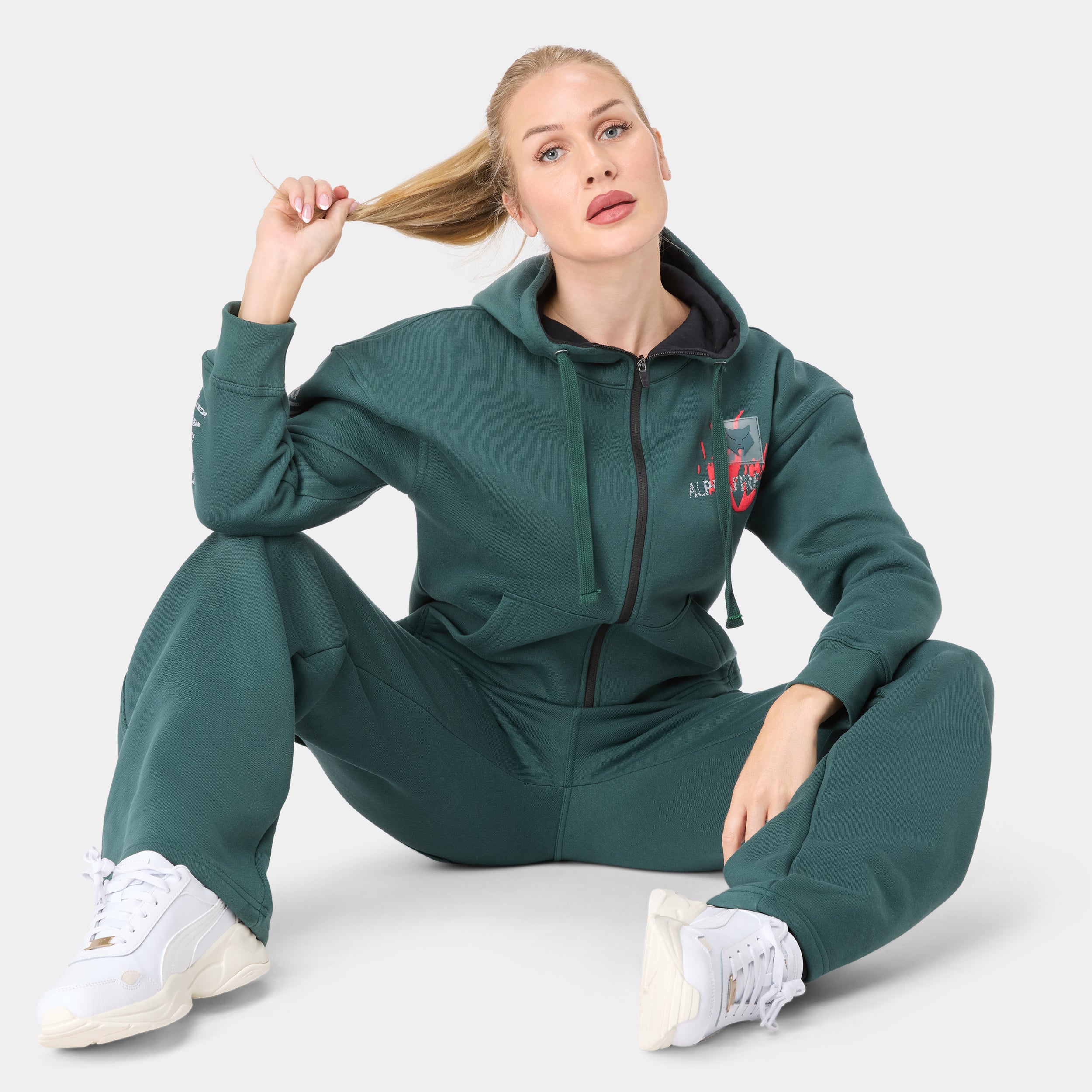 ALPHAFIRE CROP HOODIE — IRON FOREST - Acid.ca Streetwear