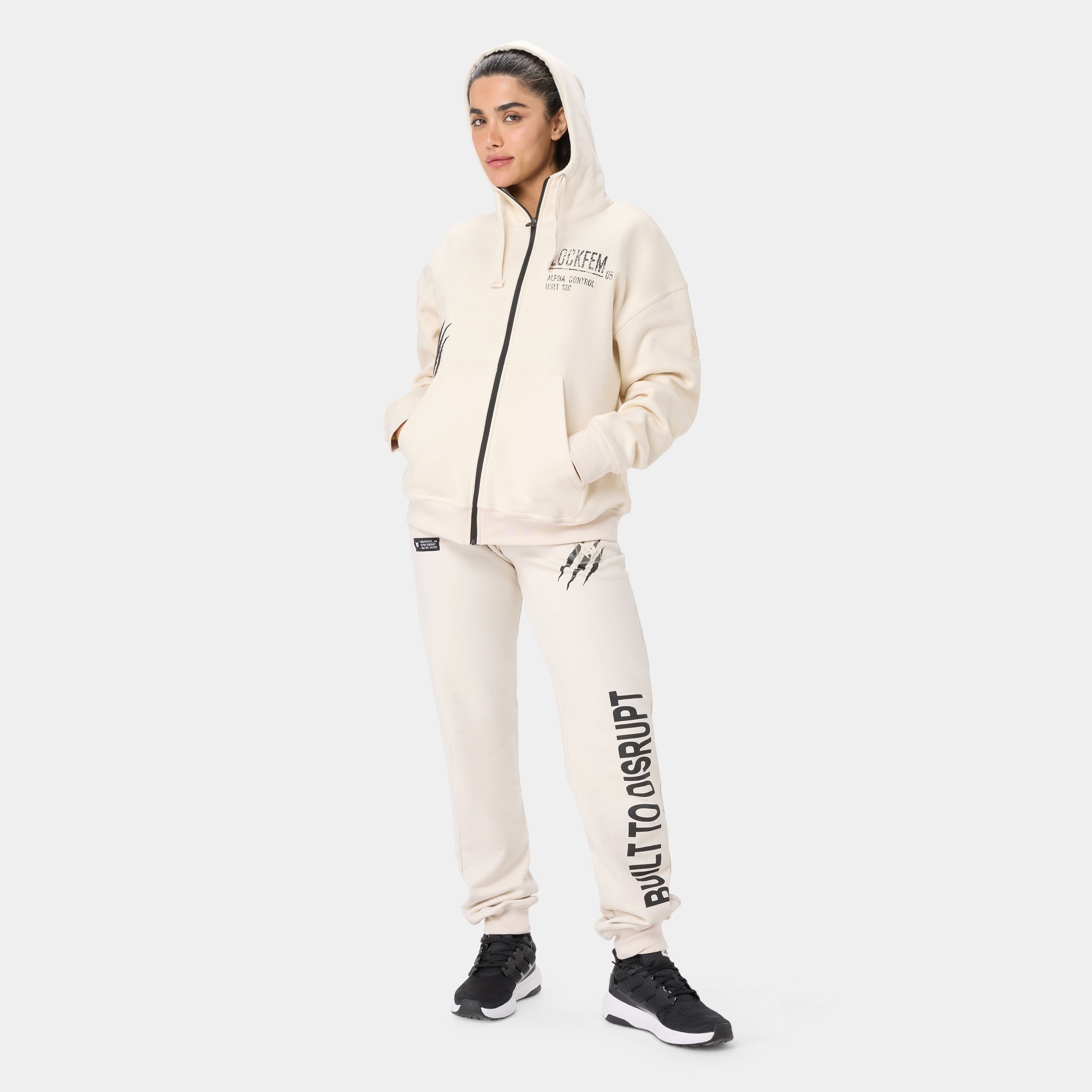 LOCKFEM_05 HOODIE — TACTICAL BEIGE - Acid.ca Streetwear